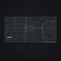 Omaha Street Map Desk Mat, flat view