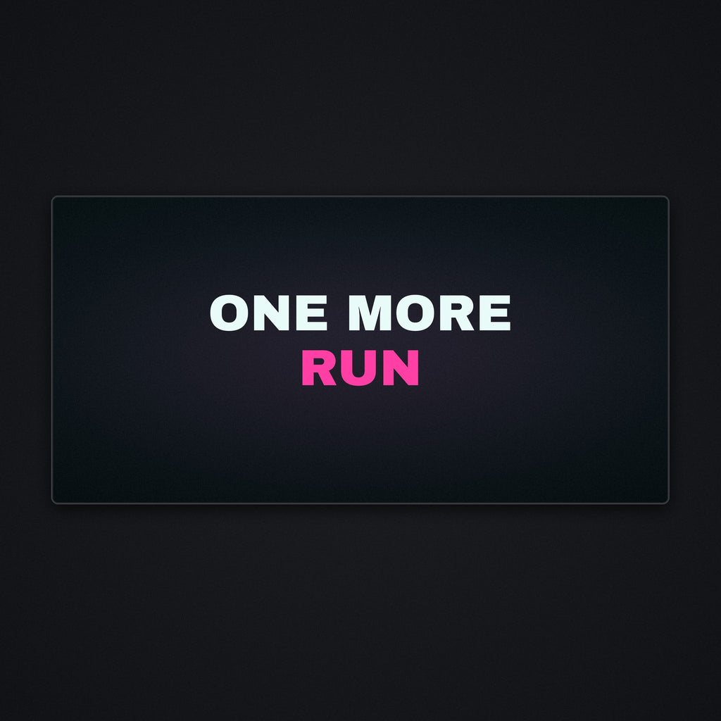 One More Run Desk Mat, flat view