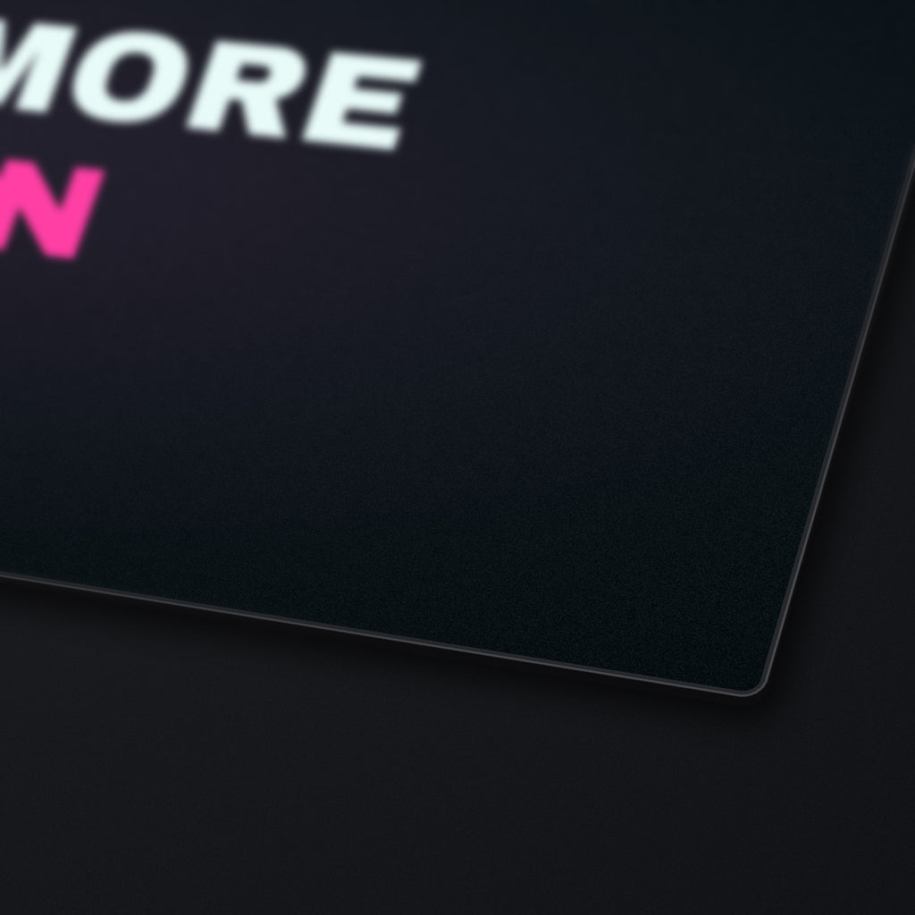 One More Run Desk Mat, edge detail