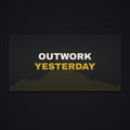 Outwork Yesterday Desk Mat, flat view