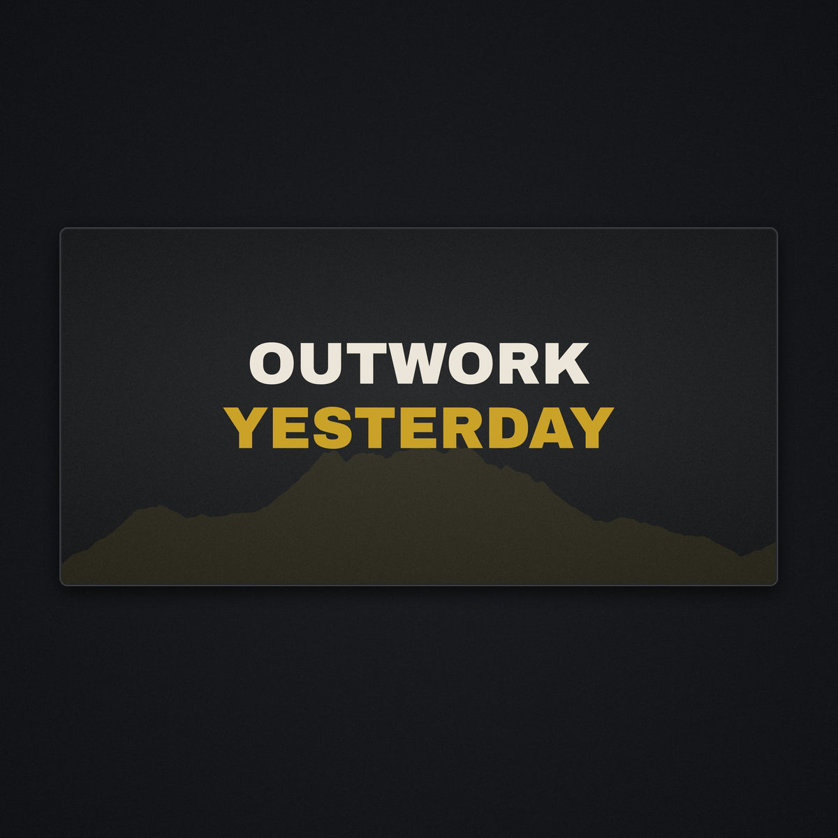 Outwork Yesterday Desk Mat, flat view