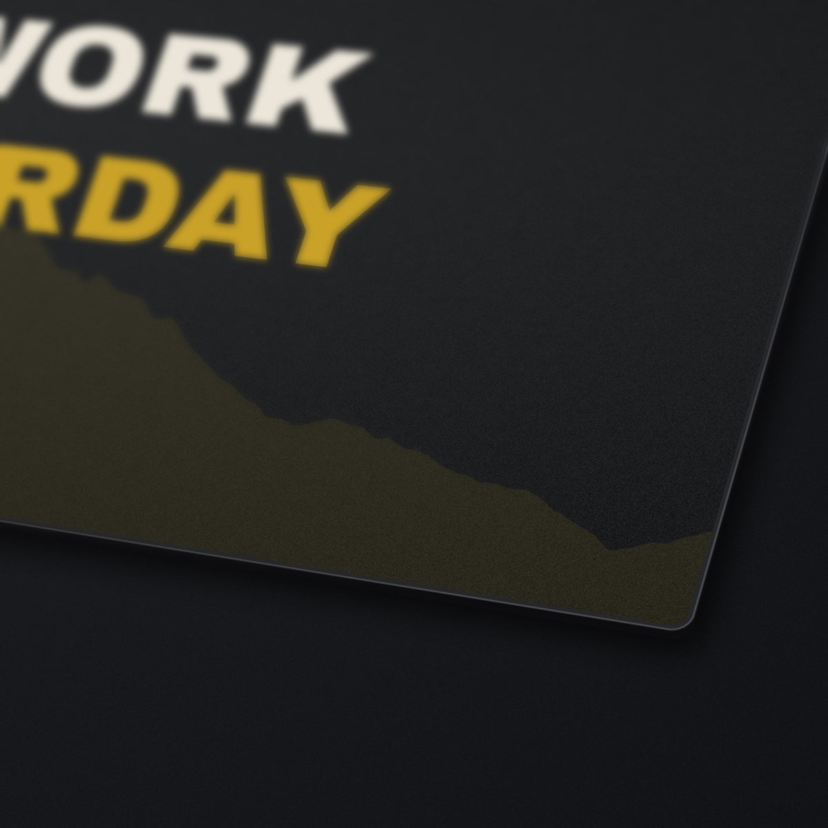 Outwork Yesterday Desk Mat, edge detail