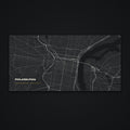 Philadelphia Street Map Desk Mat, flat view