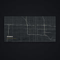 Phoenix Street Map Desk Mat, flat view