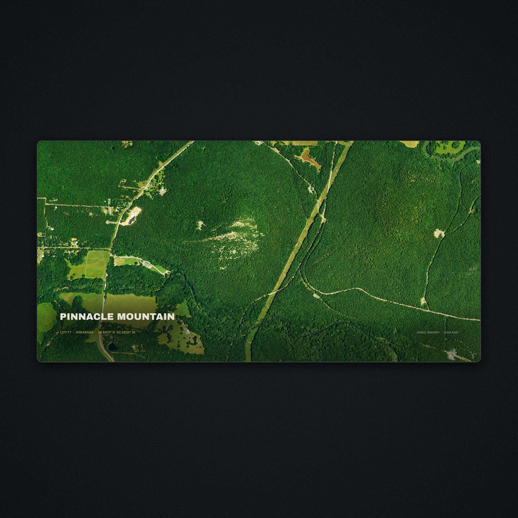 Pinnacle Mountain Satellite Desk Mat, flat view