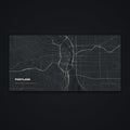 Portland Street Map Desk Mat, flat view