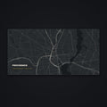 Providence Street Map Desk Mat, flat view