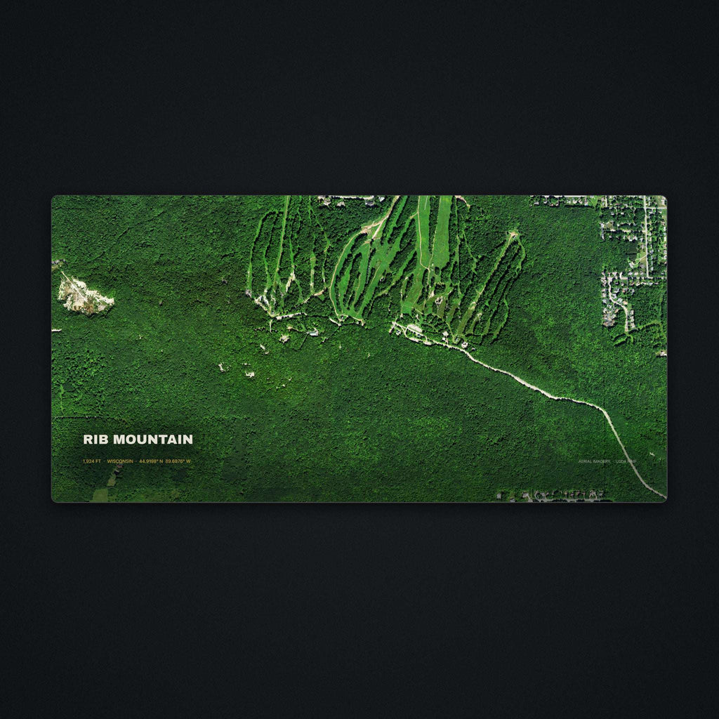 Rib Mountain Satellite Desk Mat, flat view