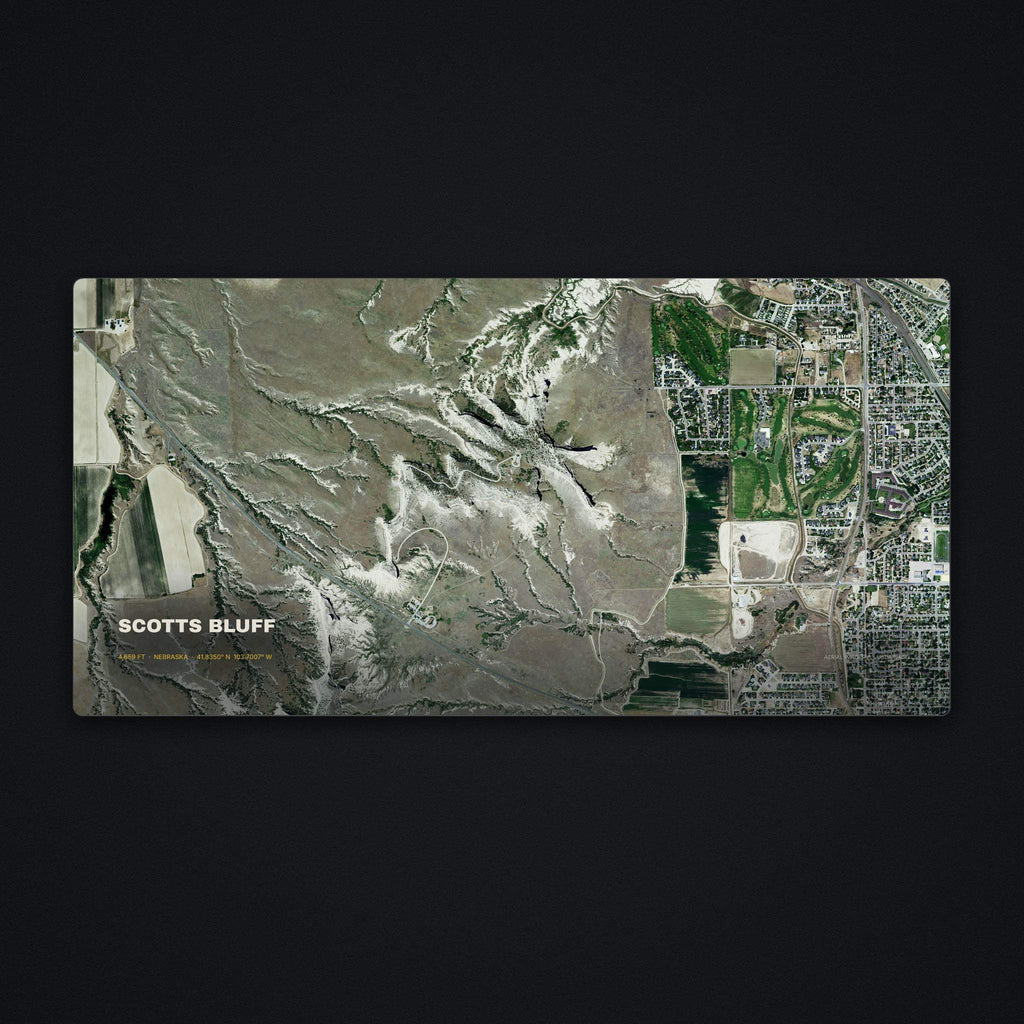 Scotts Bluff Satellite Desk Mat, flat view