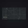 Sioux Falls Street Map Desk Mat, flat view