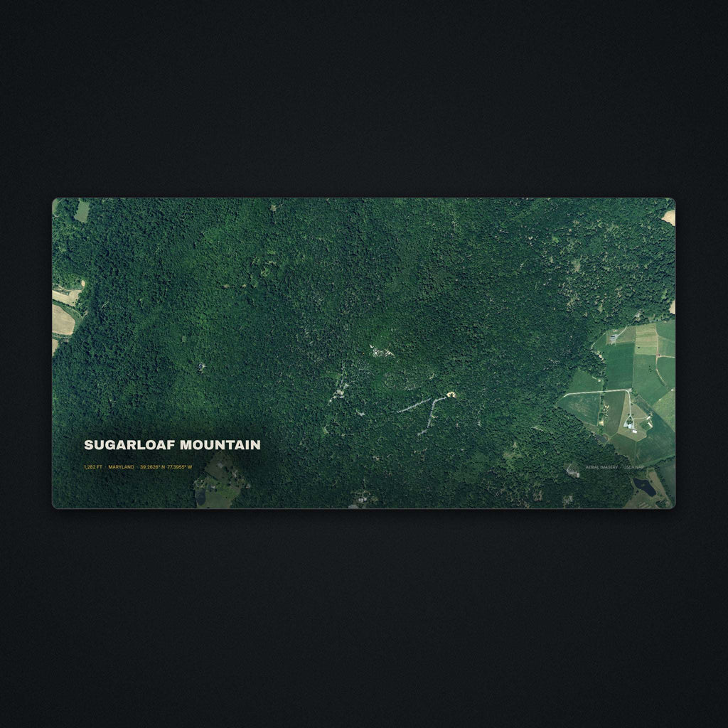 Sugarloaf Mountain Satellite Desk Mat, flat view