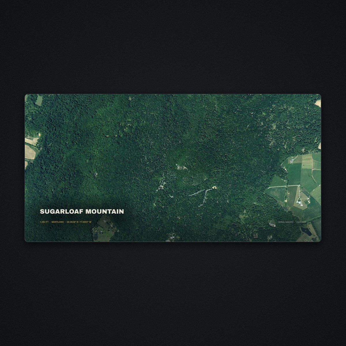 Sugarloaf Mountain Satellite Desk Mat, flat view