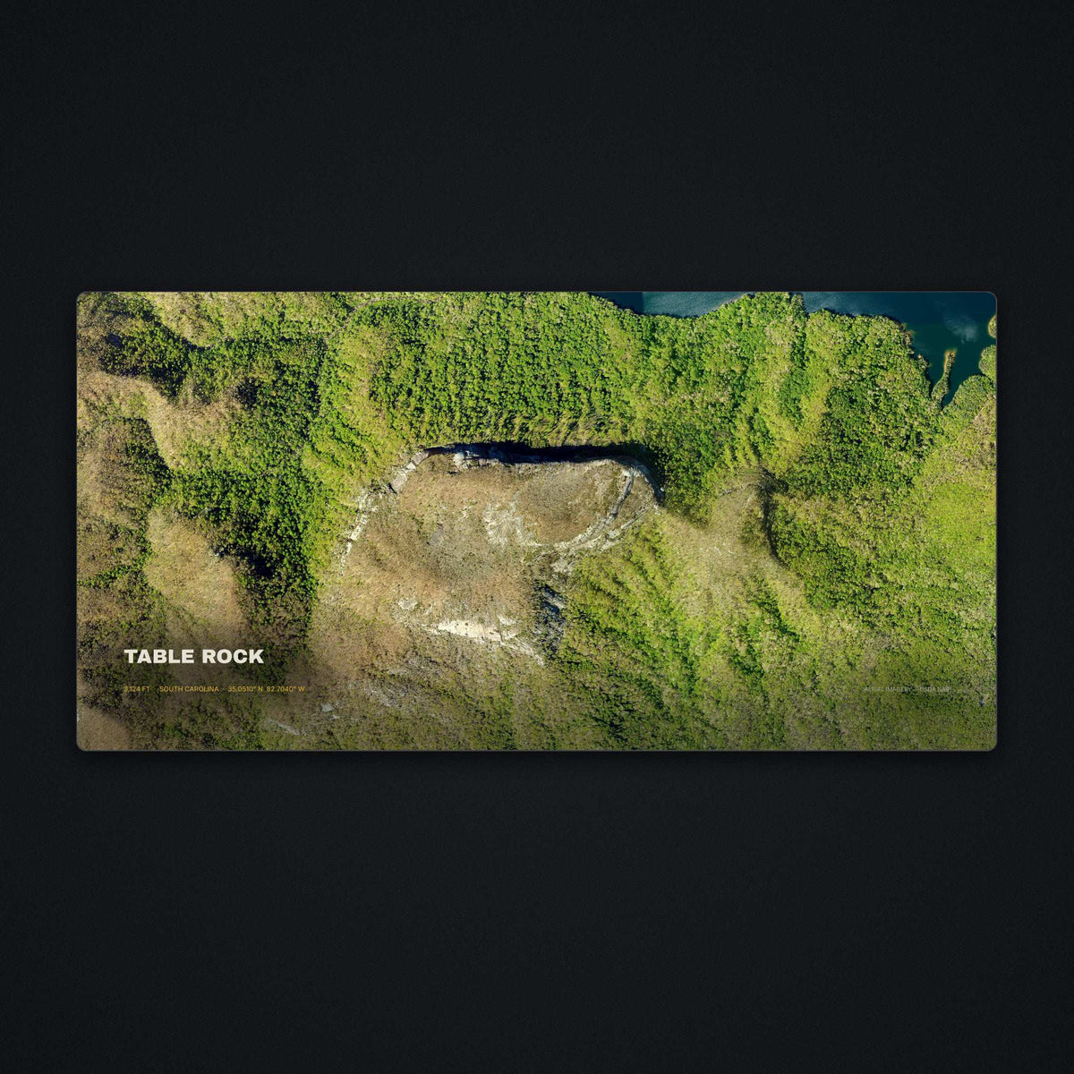 Table Rock Satellite Desk Mat, flat view