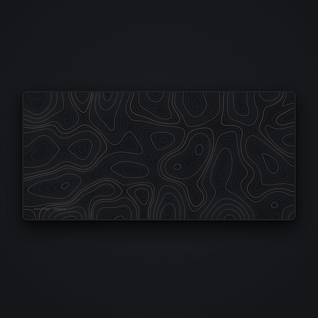 Topo Desk Mat, flat view