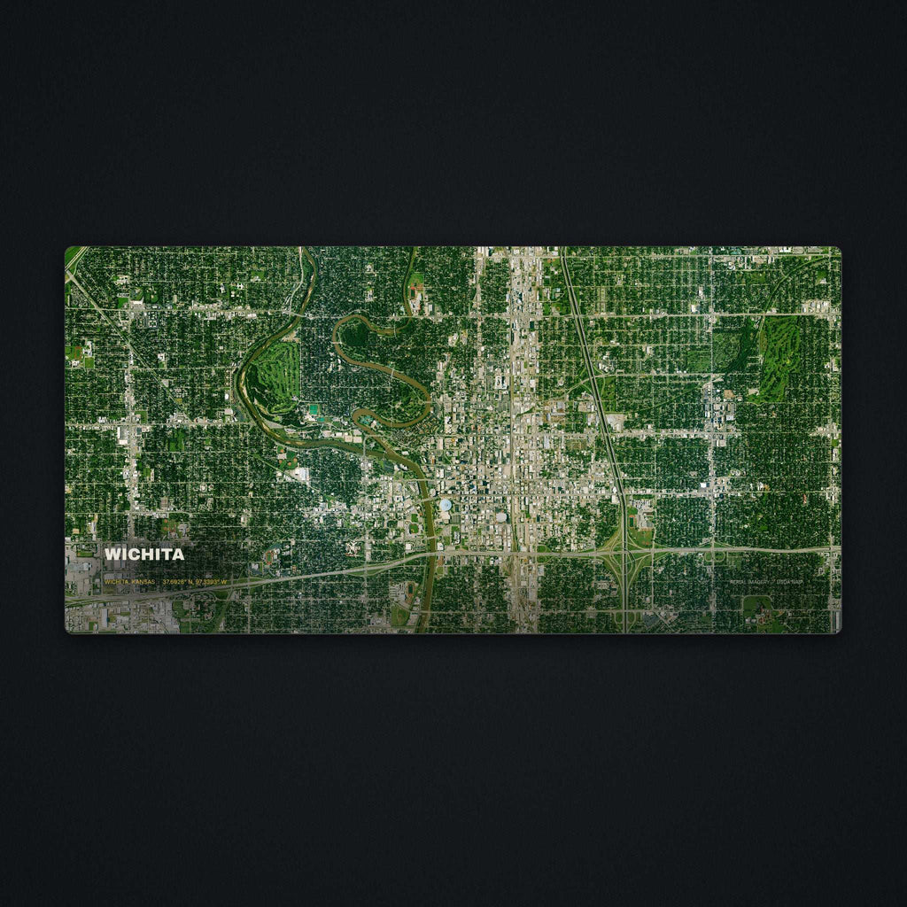 Wichita Satellite Desk Mat, flat view
